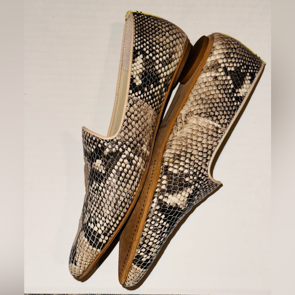 Dolce Vita Snakeskin Leather Loafers